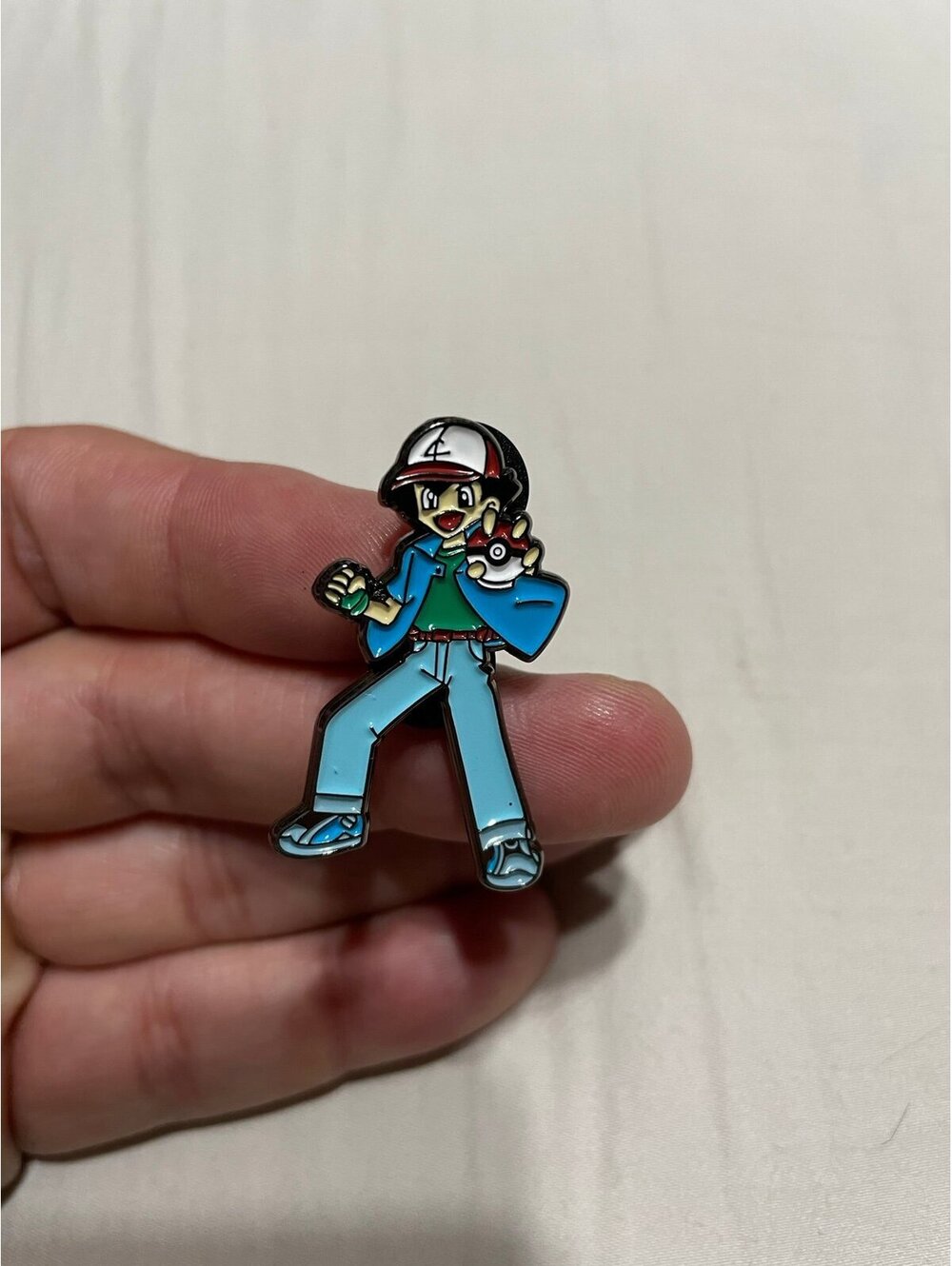 ash ketchum enamel pin anime cute vintage pokemon